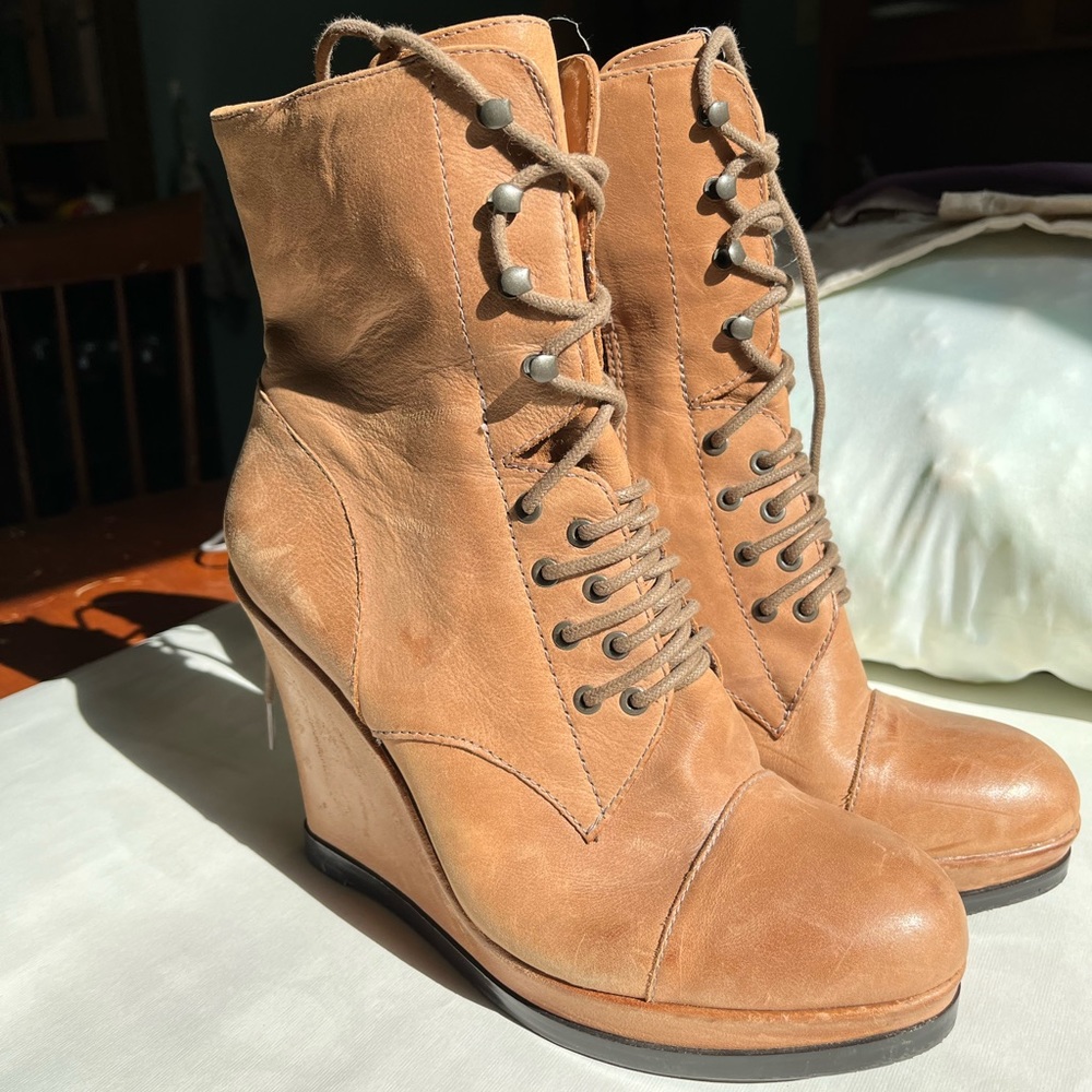 Vince Camuto lace up boots
